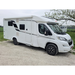 Camping-car profilé étroit Hobby V65GQ 2022 état neuf 18100km Store Tv Sattelite Occasion récente